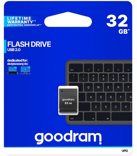Pendrive Goodram UPI2 32GB USB MINI 2.0 blk - retail blister