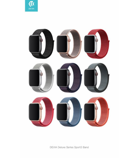 Cinturino Apple Watch 4 serie 40mm Delux Sport 3 Red
