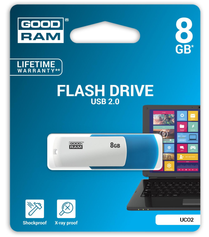 Pendrive GoodRAM 8GB UCO2 MIX USB 2.0 - retail blister