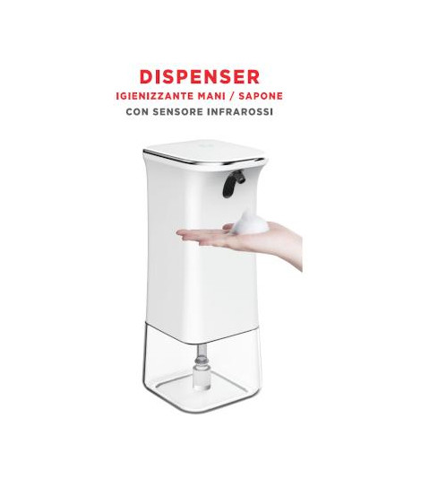 DISPENSER igienizzante mani / sapone 280ml con Sensore PIR 