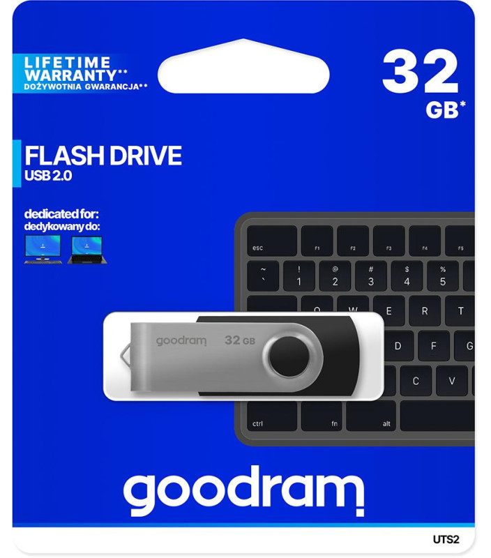 Chiavetta/Pendrive USB Goodram Twister 32GB nera USB 2.0