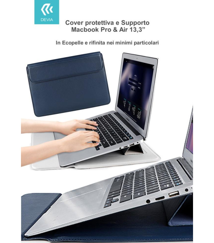 Cover protettiva per Macbook Pro e Air 13,3 2020 colore Blu