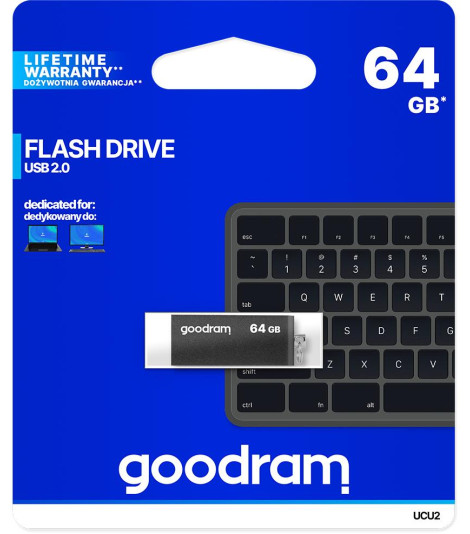 Pendrive GoodRAM 64GB UCU2 USB 2.0 - retail blister