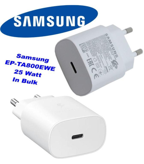 Caricatore EP-TA800EWE Samsung USB-C 25 Watt Bianco in Bulk