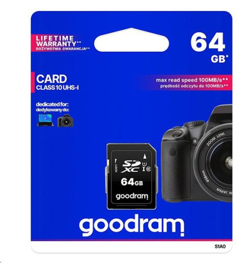 Scheda SD 64GB SDXC Goodram - blister retail