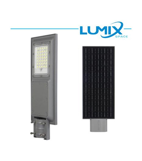 Lampione LED Stradale Solare 100W + Crepuscolare + movimento