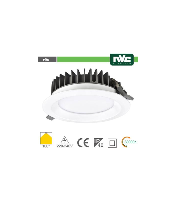 Downlight LED IP40 20W 3000K 1530LM 100º FORO:150mm