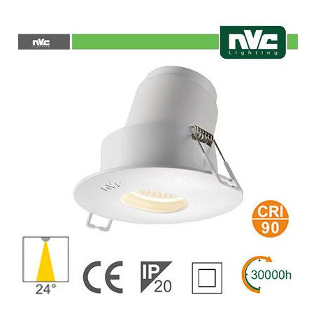 Faro direzionabile LED IP20 9W 4000K 700LM 24º FORO:95mm