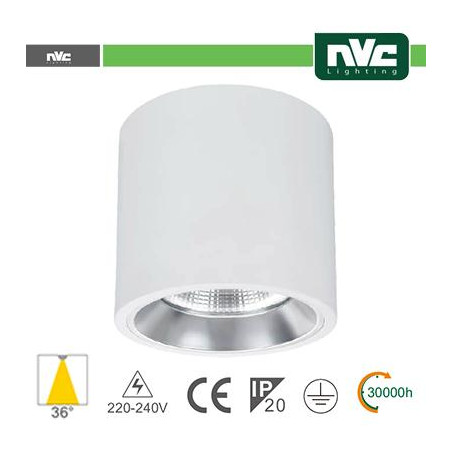 Downlight Sporgente - IP20 15W 1100LM 3000K 36°