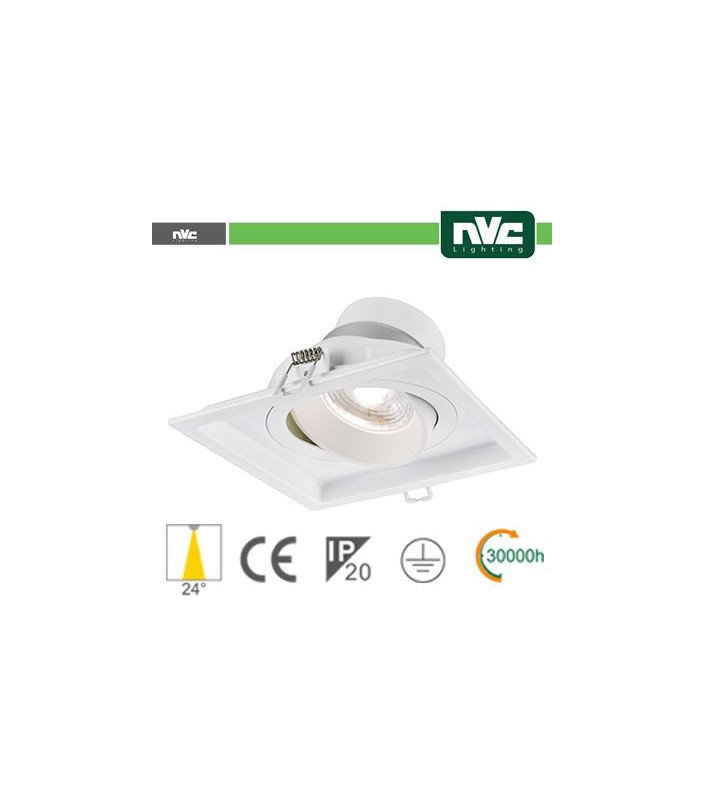 Incasso Multi lampada - 9w (1x9w) 3000k 720lm 24°