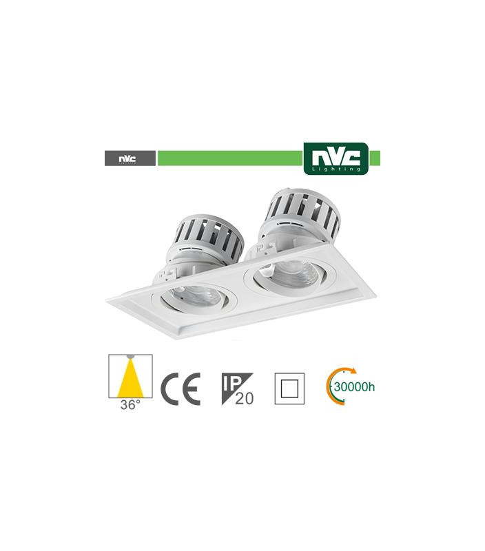 Incasso Multi lampada - 48w(2x24w) 4000k 4270lm 36° PF95