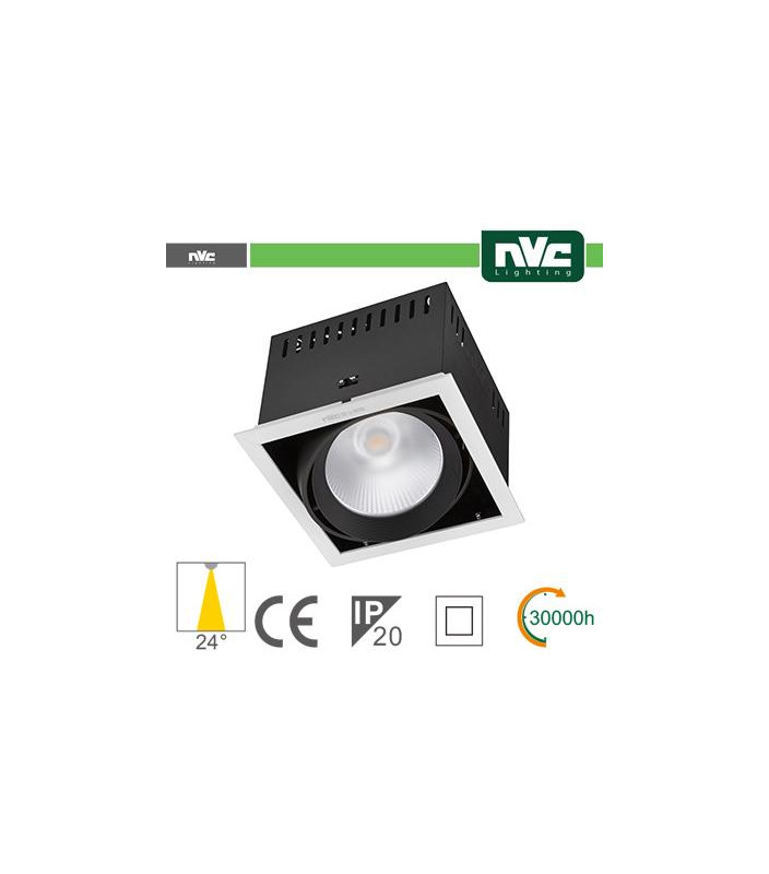 Incasso Multi lampada - 24w(1x24w) 3000k 2100lm24° CRI90