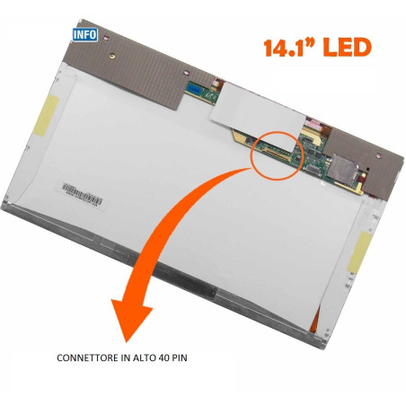 Display LTN141AT15 14.1 inch LED 40 pin