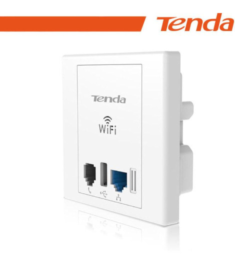 TENDA W6 AP a muro con WIFI e LAN USB N300 wireless