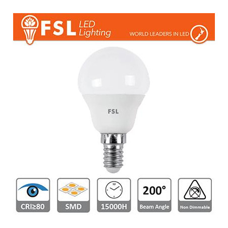 Lampada Sfera - 5,5W 4000K E14 