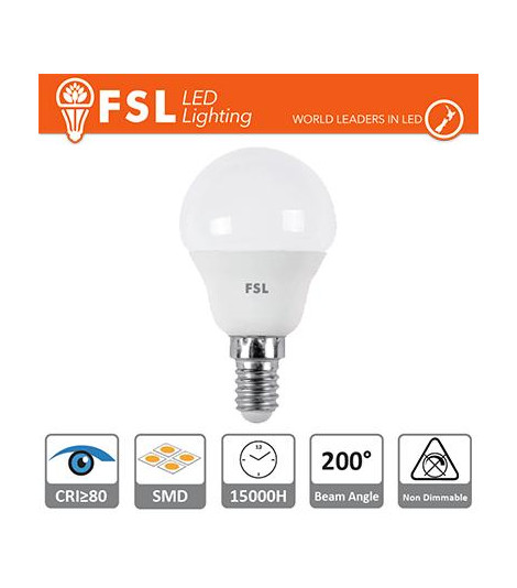 Lampada Sfera - 7,5W 3000K E14