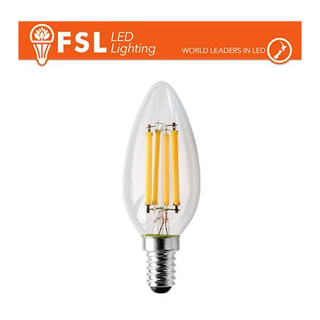 Lampada Filamento Oliva - 4W 4000K E14