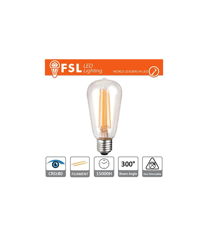 Lampada Filamento Edison - 6W 4000K E27