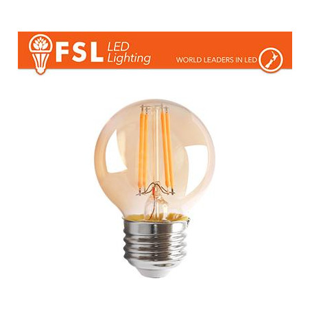 Lampada Sfera Filamento Ambra - 4W 2200K E27 330LM