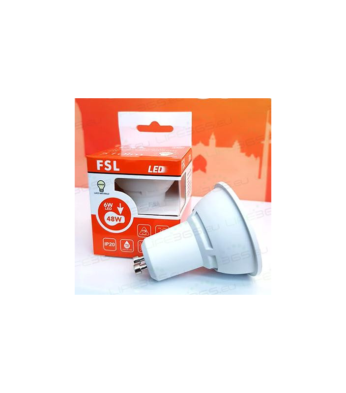 GU10 Lampadina LED - 6,5W 3000K 500LM 38° CRI80 Dimmerabile