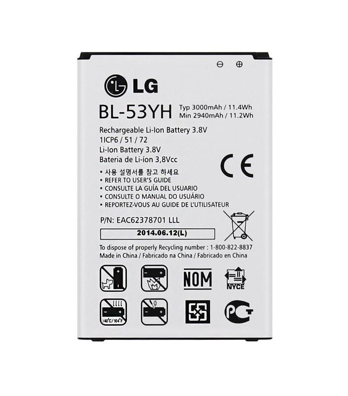 Batteria LG BL-53YH 3000mAh Li-Ion Bulk LG D855 G3