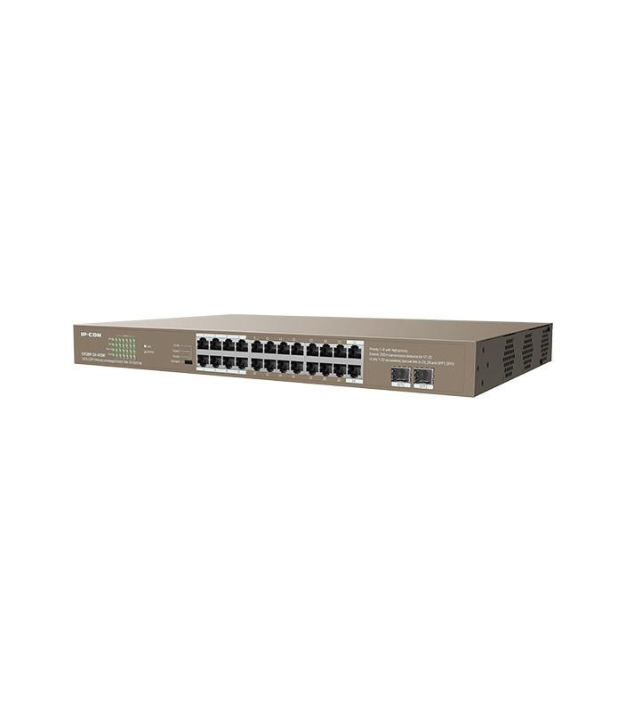 Switch Unmanaged 24 Porte PoE 100/1000 + 2SFP 410W 