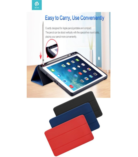 Cover a libro iPad Air 4 10.9' 2020 con supporto pencil Nera