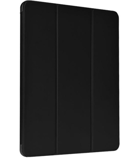 Cover iPad Pro 12.9 2021 in pelle con supporto pencil Nera