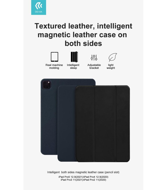 Cover magnetica iPad Pro5 & Pro4 12.9 2021 & 2020 Nera