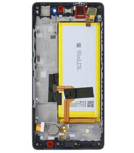 Huawei P8 Lite LCD Service Pack con Batteria 02350KCW Nero