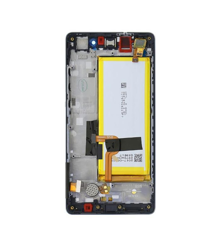 Huawei P8 Lite LCD Service Pack con Batteria 02350KCW Nero