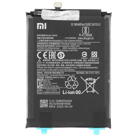 Batteria Originale Xiaomi Redmi Note 9S BN55 460200002F5Z