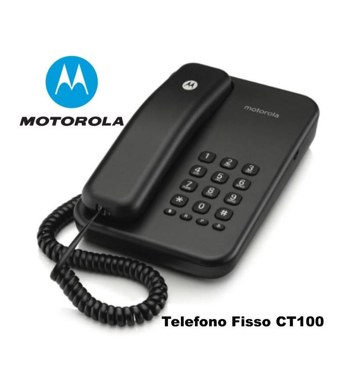 TELEFONO FISSO CT100 MOTOROLA NERO