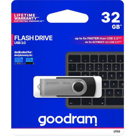 Pendrive GoodRAM 32GB UTS3 BLACK USB 3.0 - retail blister