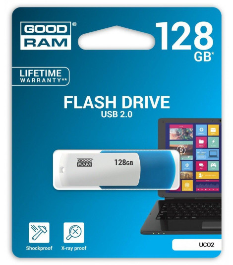 Pendrive GoodRAM 128GB UCO2 MIX USB 2.0 - retail blister