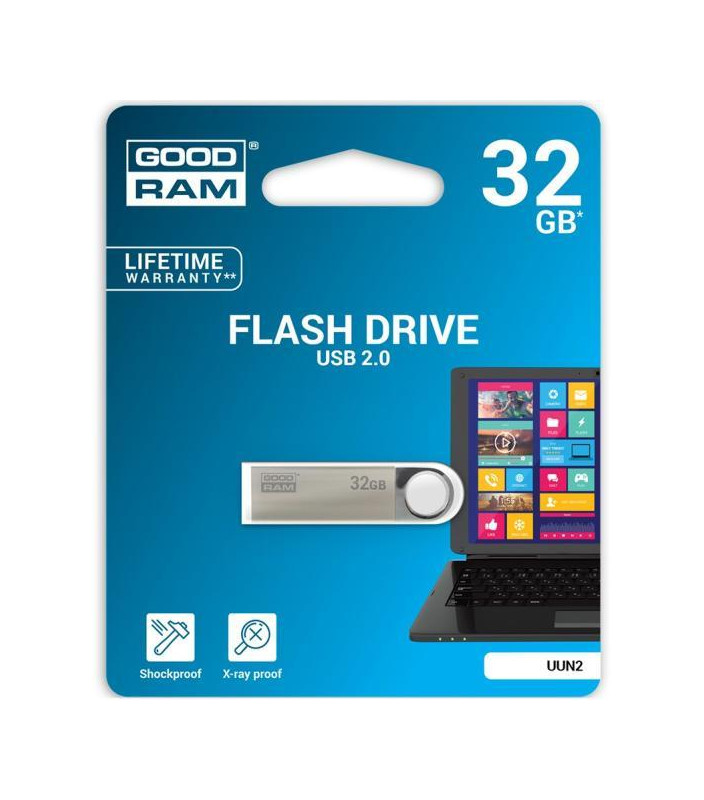 Pendrive GoodRAM 32GB UNN2 metal USB 2.0 - retail blister