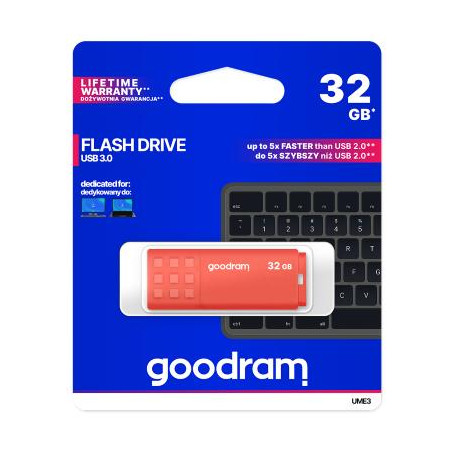 Pendrive GoodRAM 32GB UME3 orange USB 3.0 - retail blister