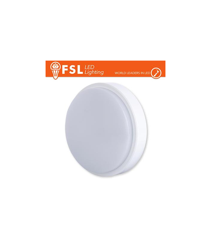 Plafoniera LED ROTONDA BIANCA 15W 3000K Ø180*55 IP54 