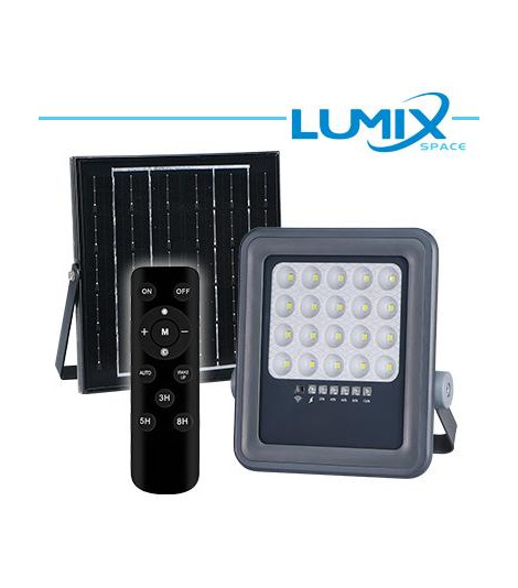 PROIETTORE SOLARE LED 100W + Crepuscolare