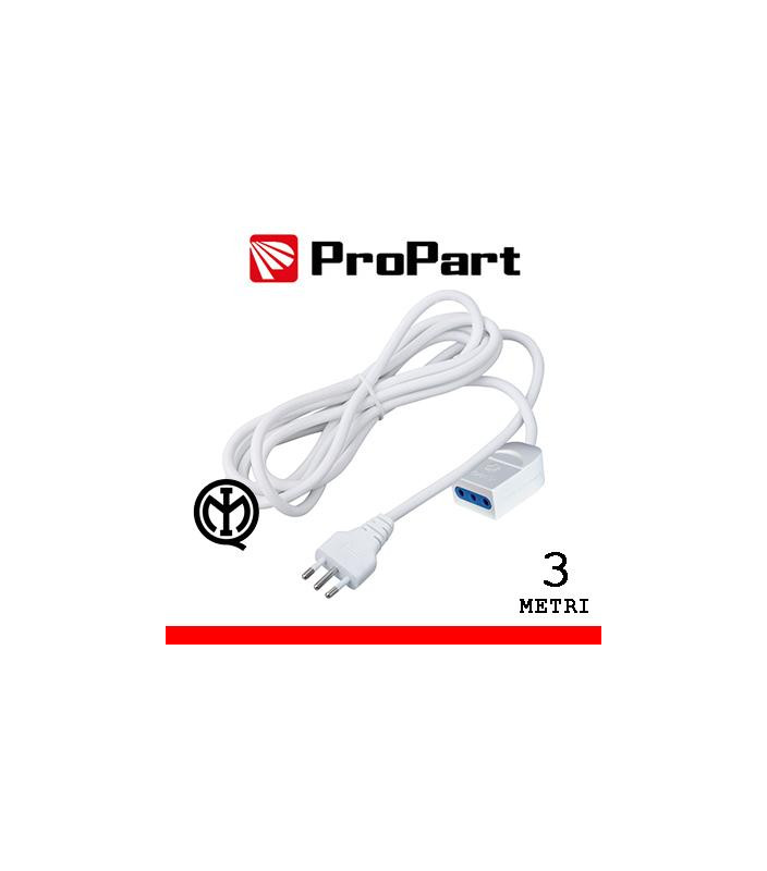 Prolunga lineare 10A 3metri spina10A