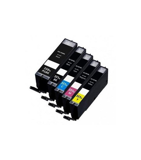 22ML Com for Canon Pixma IP7250,MG5450,MG6350PGI-550XLPGBK.