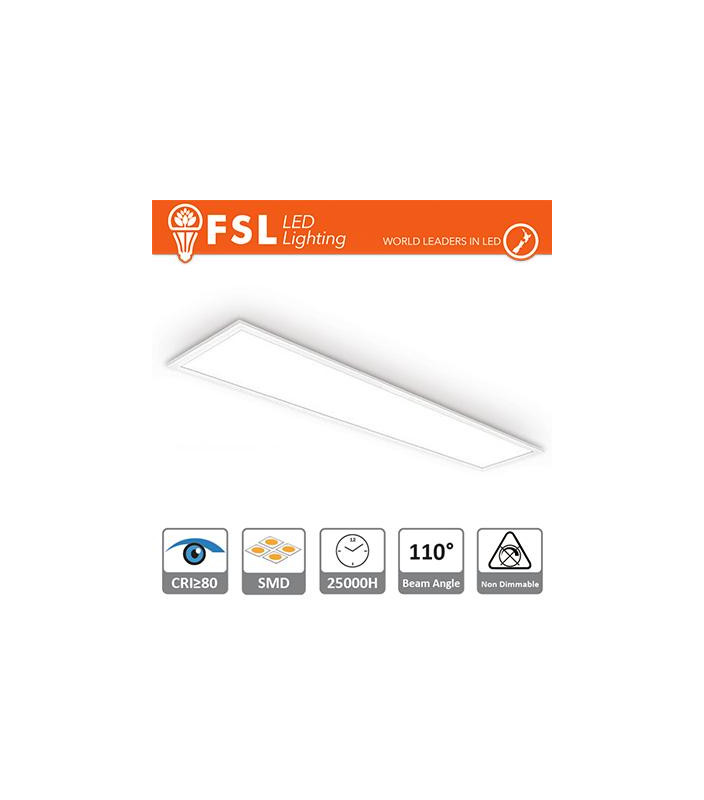 Pannello LED 30x120cm - 48W 4000K CRI80 EDGE-LIT