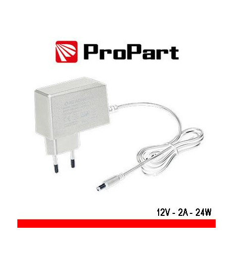 Alimentatore Switching tensione cost 12Vdc 2A (24W) Bianco