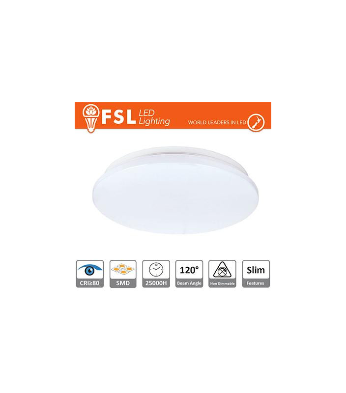 Plafoniera LED 18W 3000K 120° 33x5,5cm CRI80