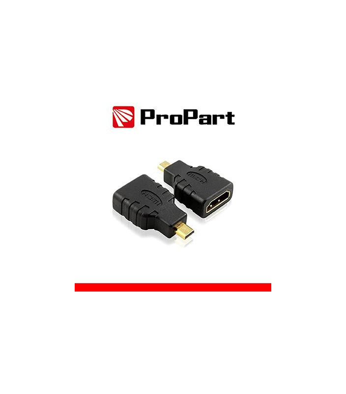 Adattatore Spina HDMI Micro(tipo D)-Presa HDMI (19PIN) dorat