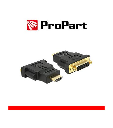 Adatt. Spina HDMI(19PIN)-Presa DVI-D Dual Link(24+5) dorato