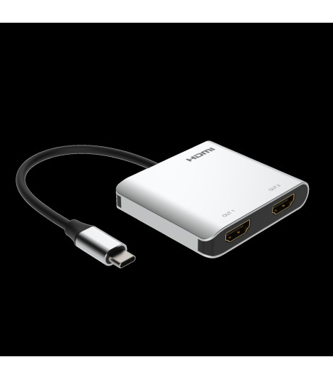 Adattatore da USB-C a 2xHDMI, 4K60Hz , HDR + USB3.0-3.1-3.2