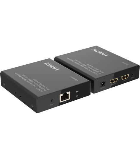 Kit TX-RX Extender HDMI, 70MT UTP, 4K@60Hz HDR, Loop-out