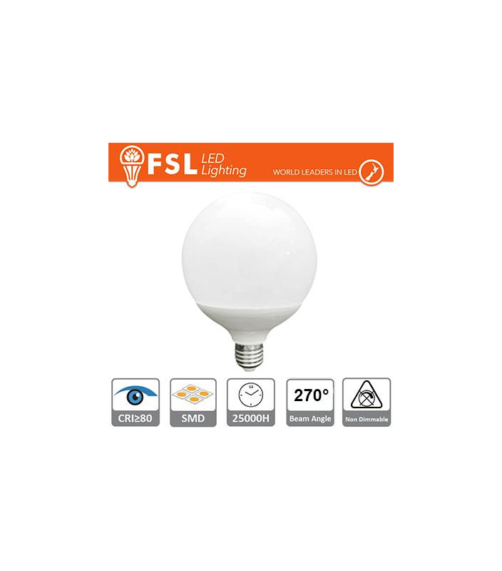 Lampada Globo Ø12cm - 24W 3000K E27