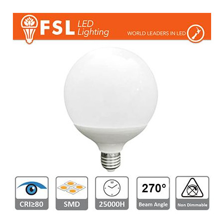 Lampada Globo Ø12cm - 24W 3000K E27